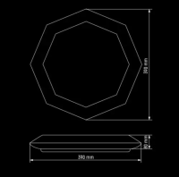 Світильник LED SMART SML-R05-50/2 3000-6000K 50Вт з д/у New